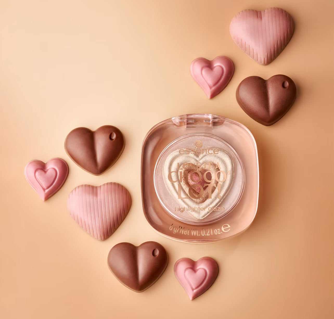 Essence LOVE IT A CHOCO' LOT! highlighter glaze