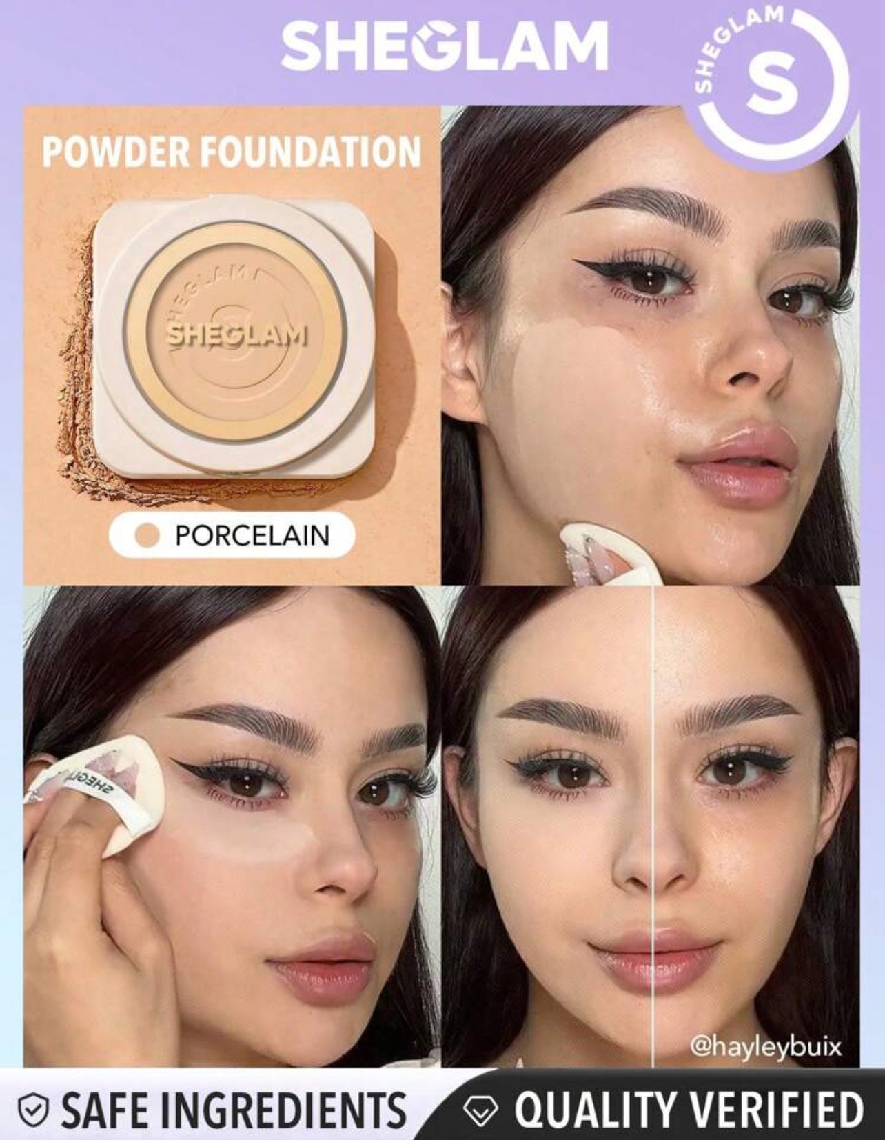 Sheglam foundation powder full coverage