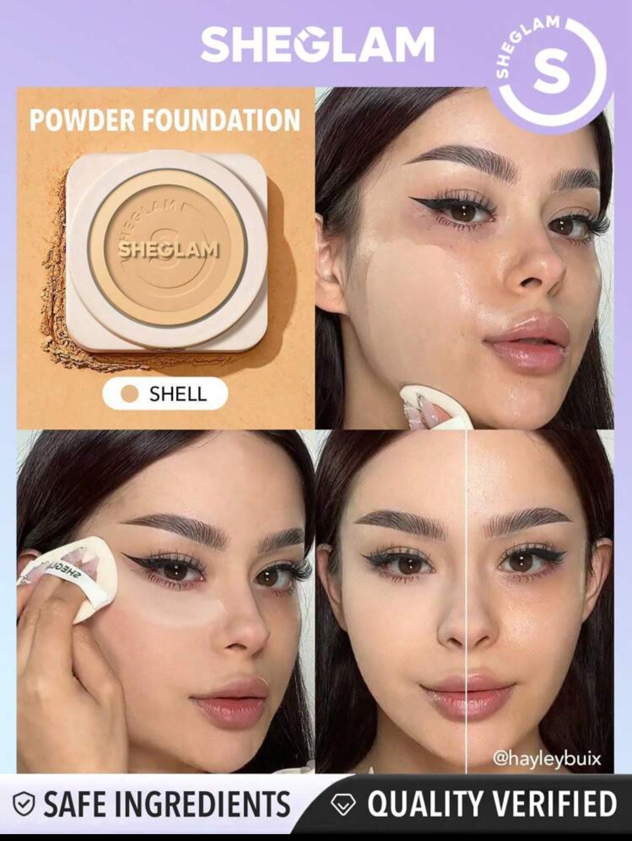 Sheglam foundation powder full coverage