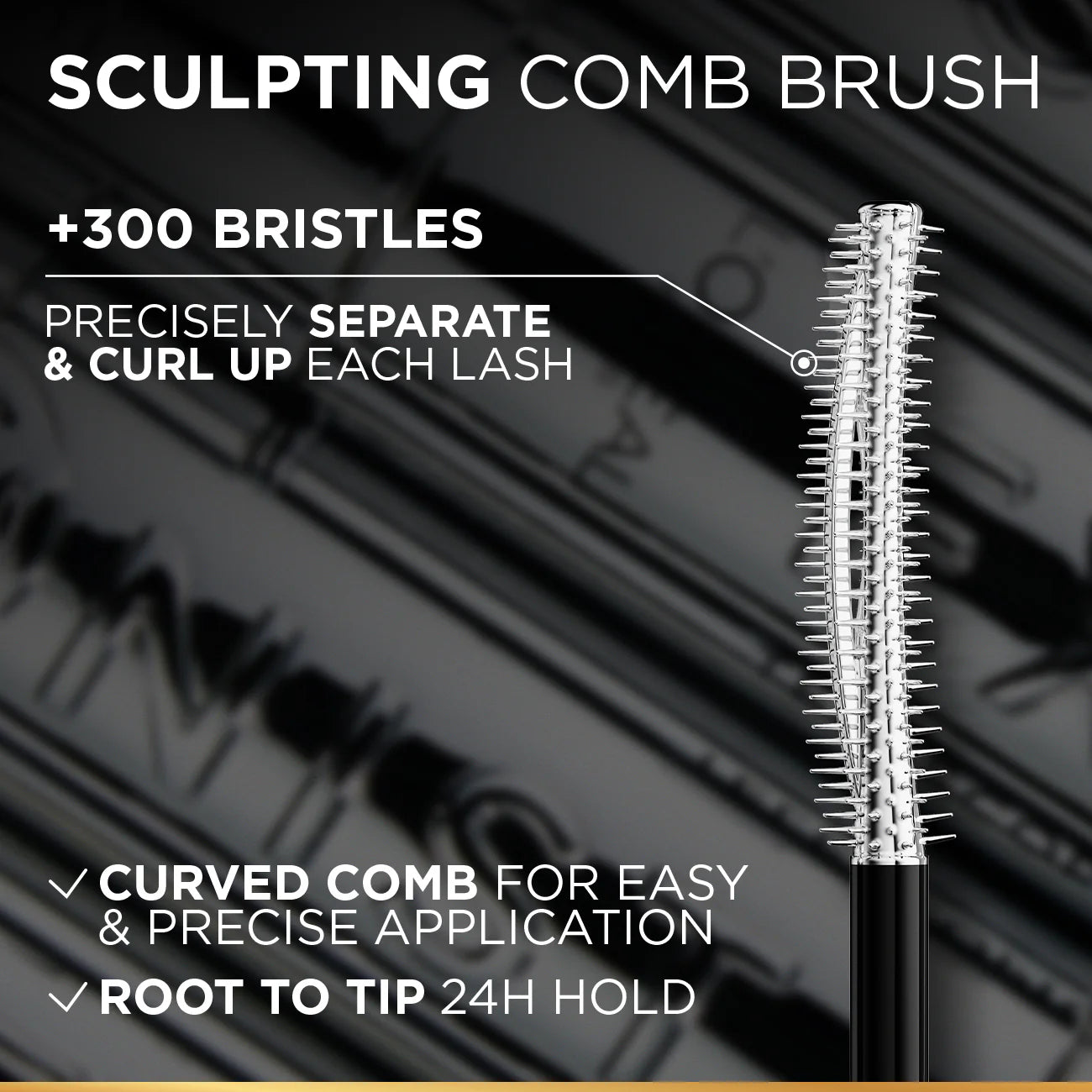 Loreal Paris Telescopic Extensionist Mascara for 24H Long-Lasting Curl, Volume, and Exceptional Lengthening Eyelashes with Eyelash-Extension Effect
