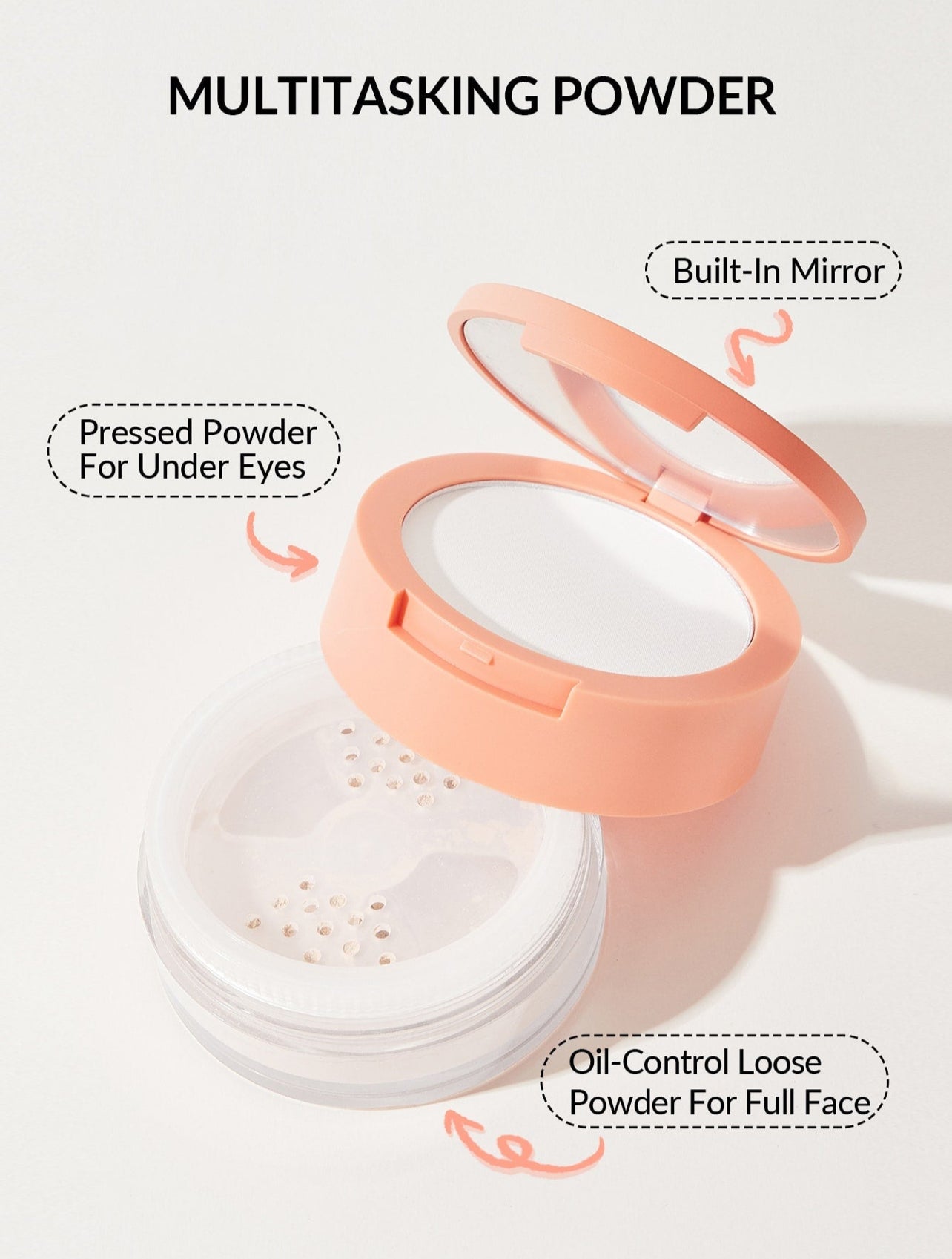 Sheglam Insta-Ready Face & Under Eye Setting Powder Duo-Translucent