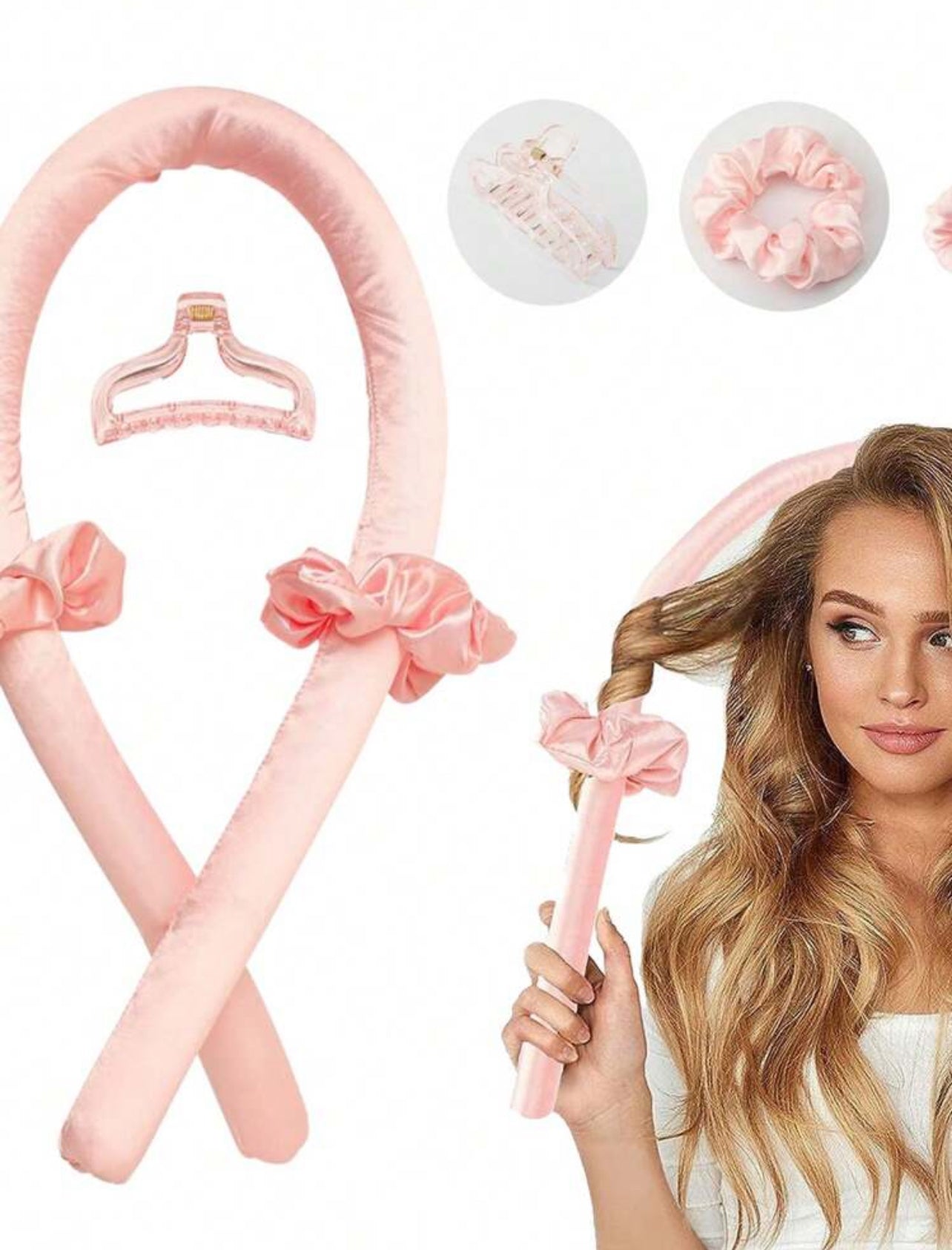 Heatless curlers set 4 pieces