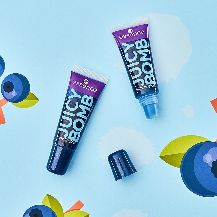 Essence juicy bomb very blueberry shiny gloss