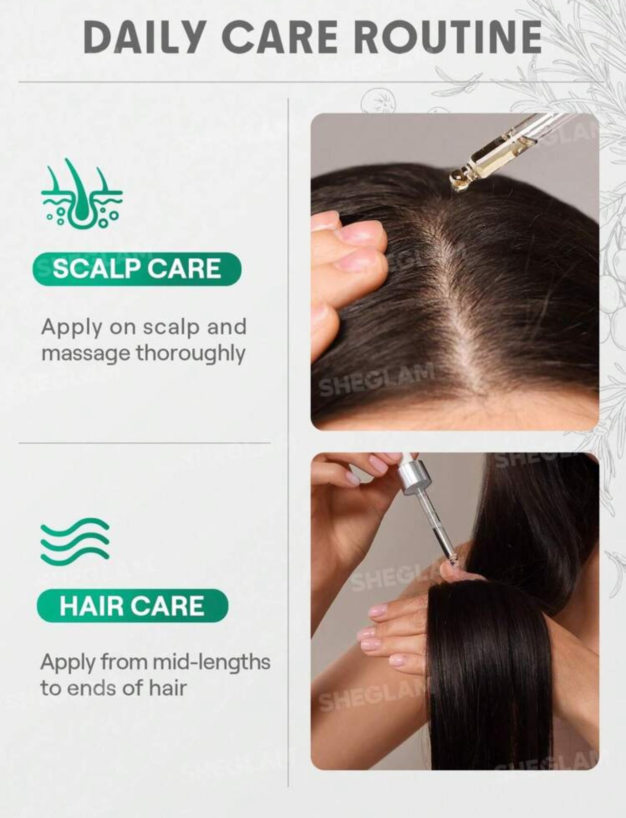 Sheglam rosemary hair serum