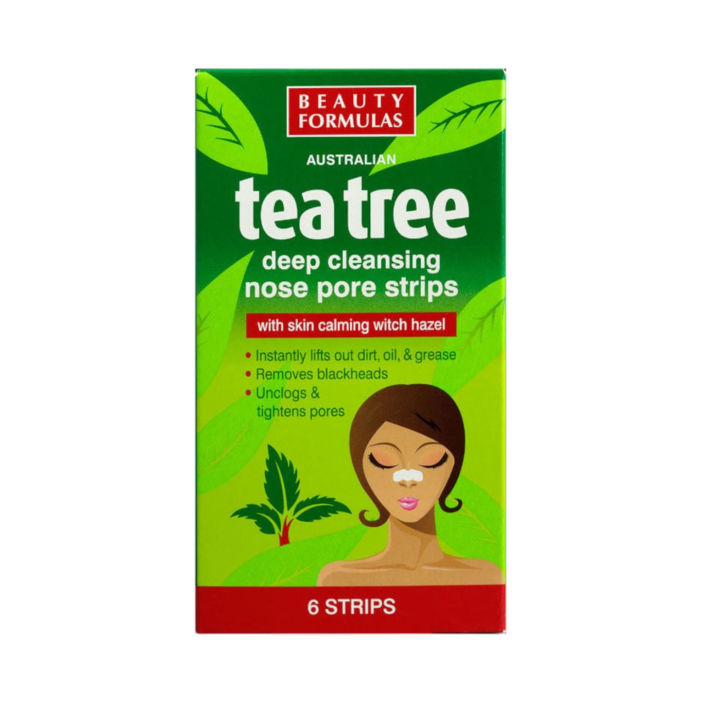 Beauty formulas tea tree nose strips