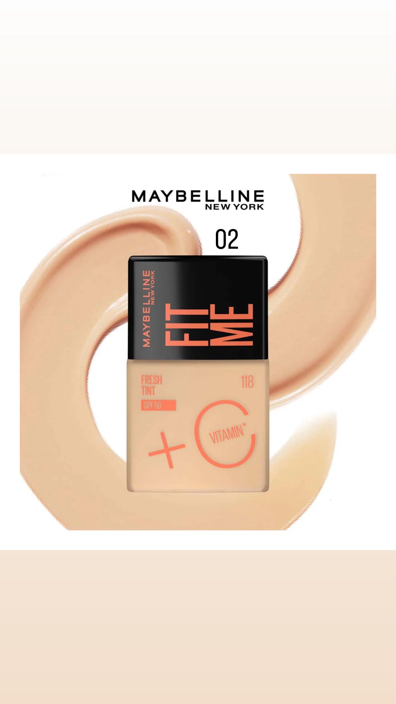 Maybelline fresh tint spf 50