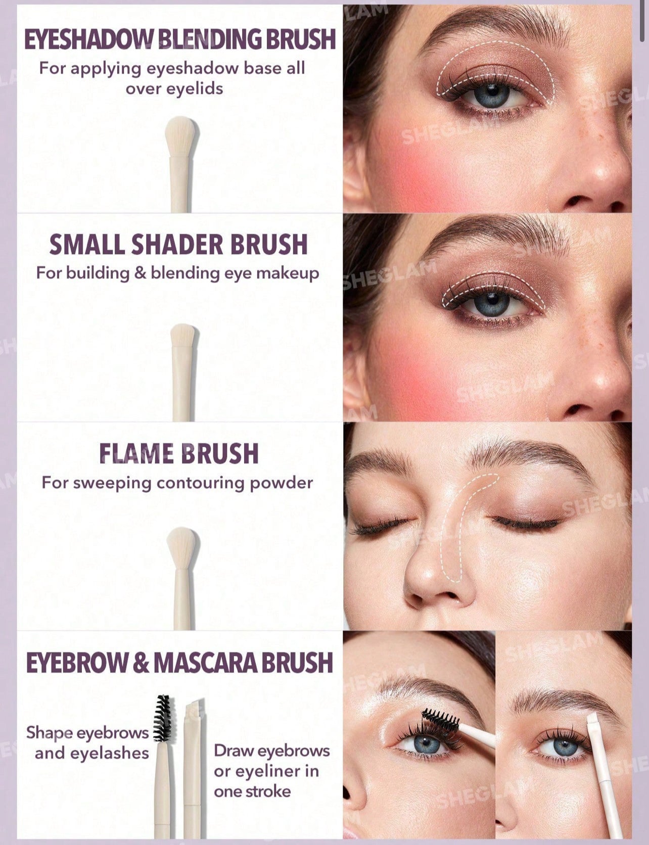 Sheglam brush set