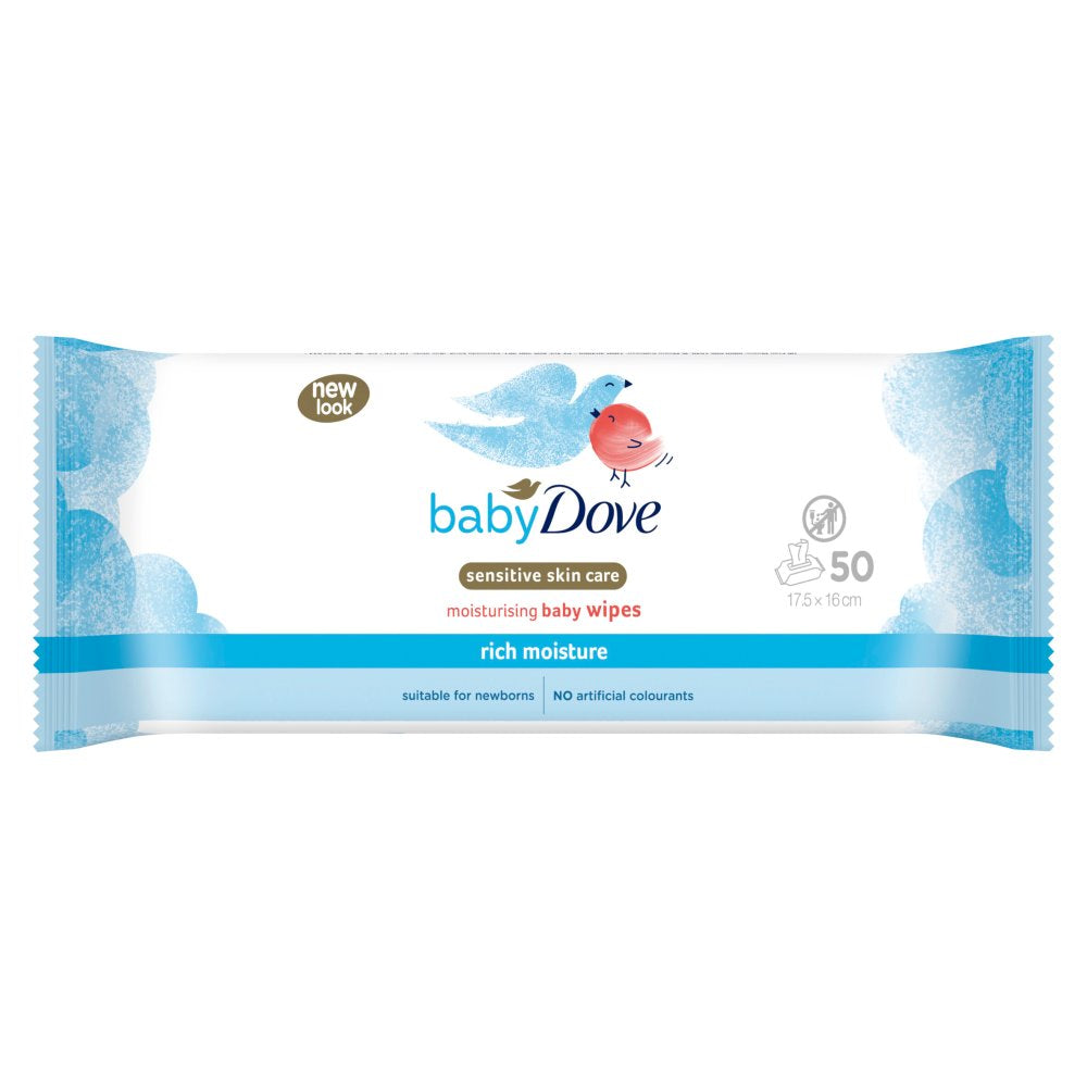 Dove moisturizing baby wipes (50 sheet)