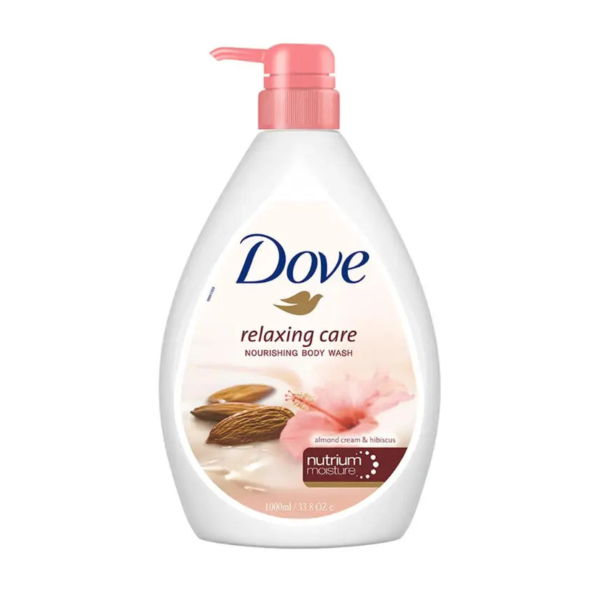 Dove relaxing almond & hibiscus shower gel 1L