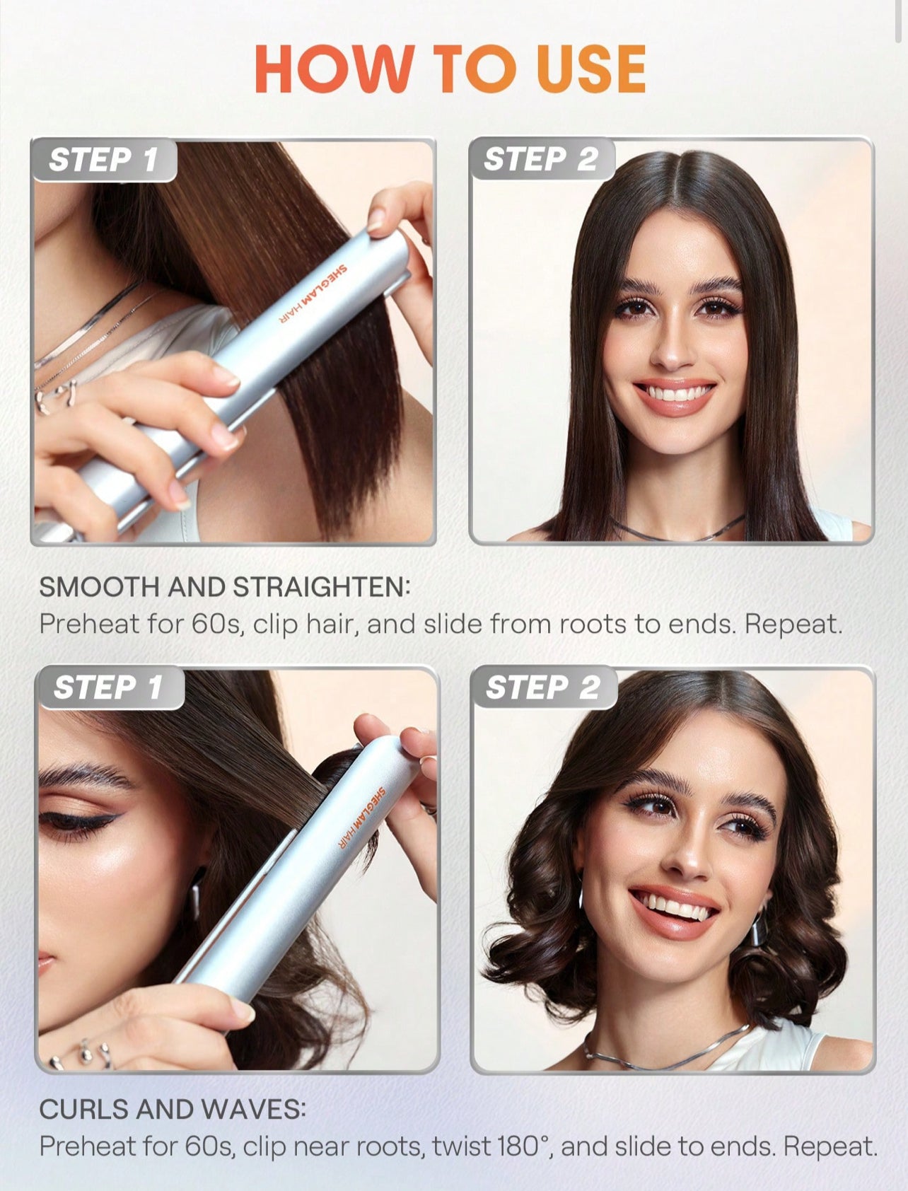 Sheglam Travel Buddy Mini Hair Straightener