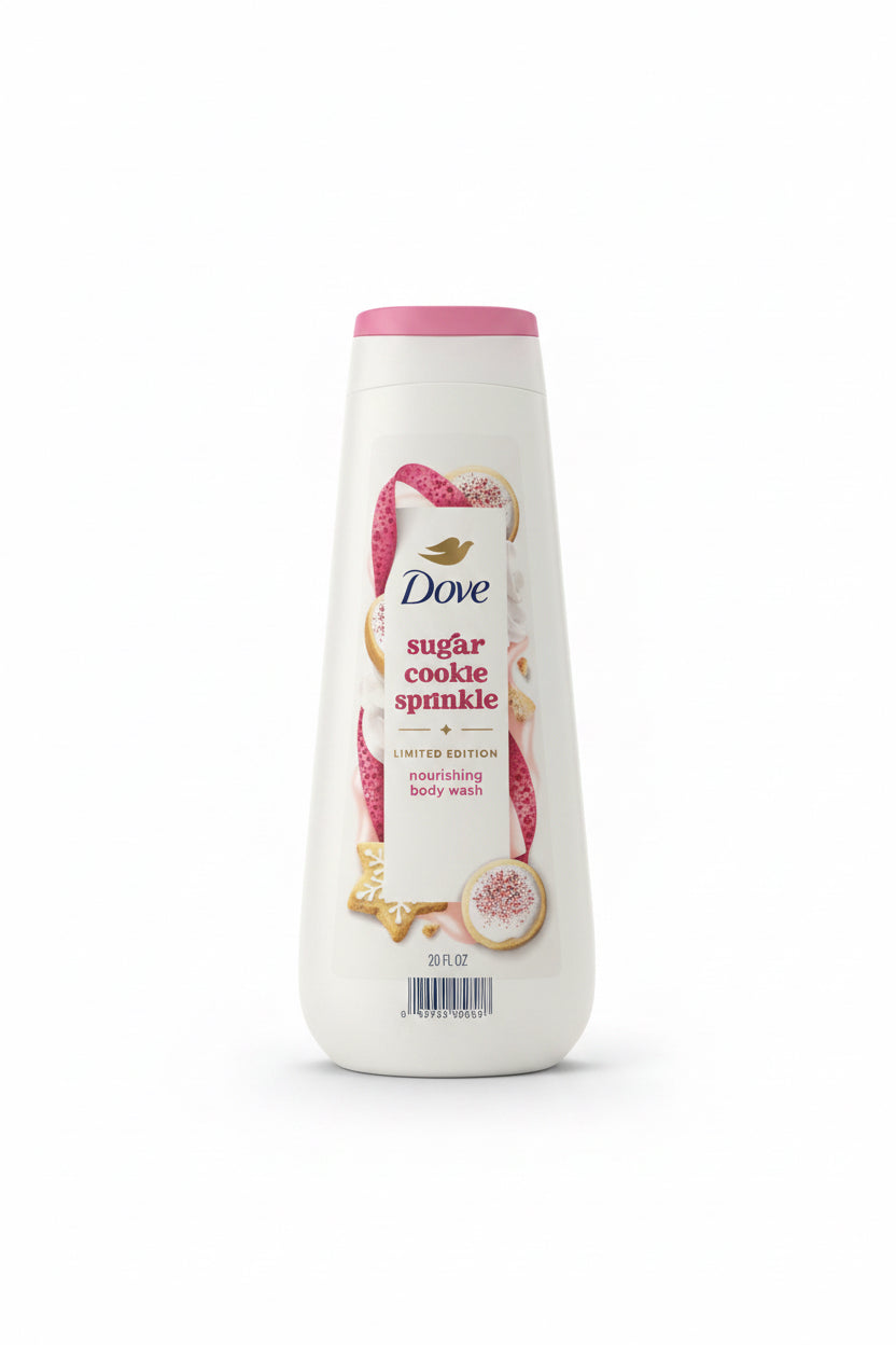 Dove sugar cookie sprinkle nourishing shower gel