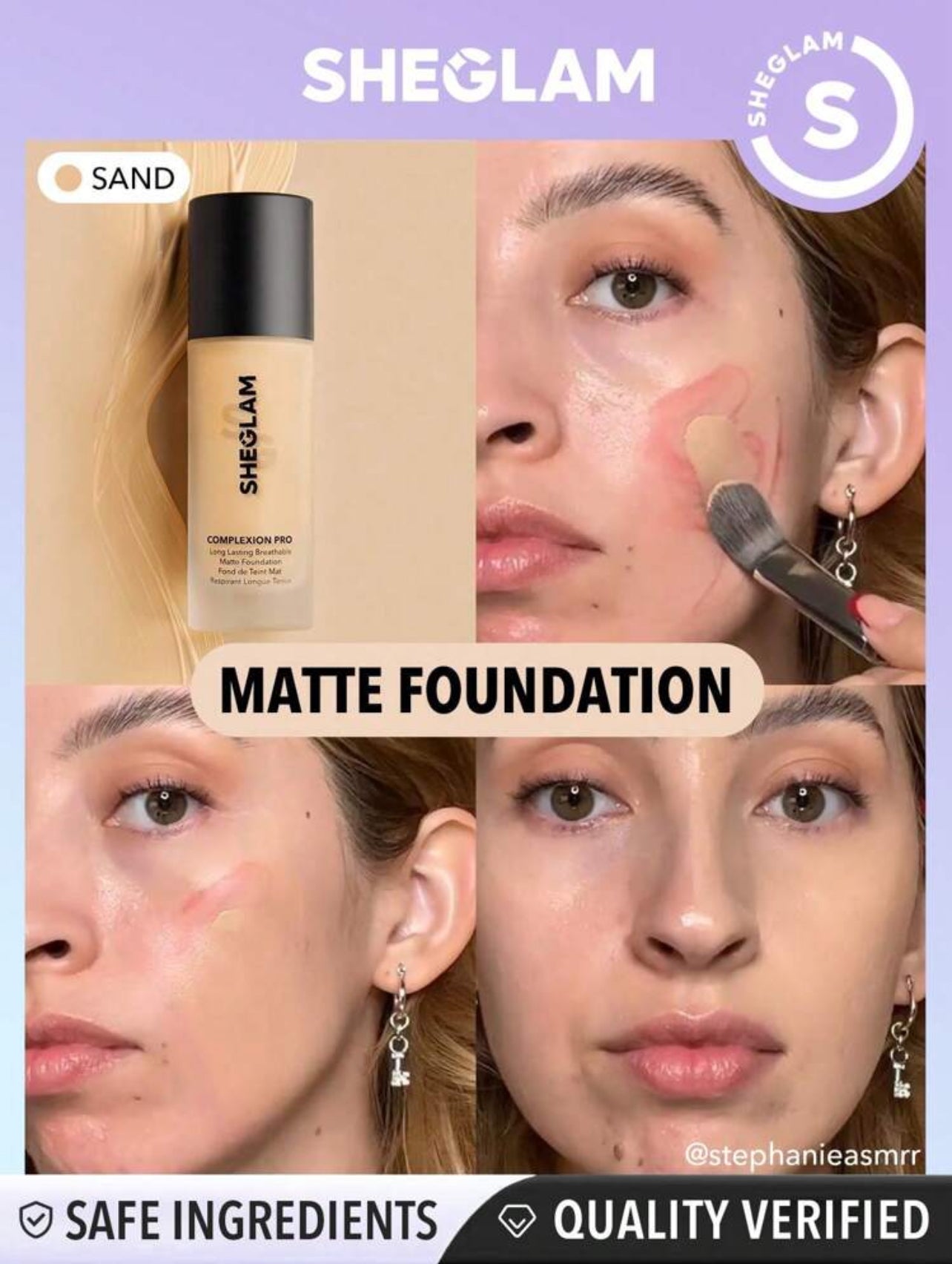 Sheglam complexion pro foundation shell