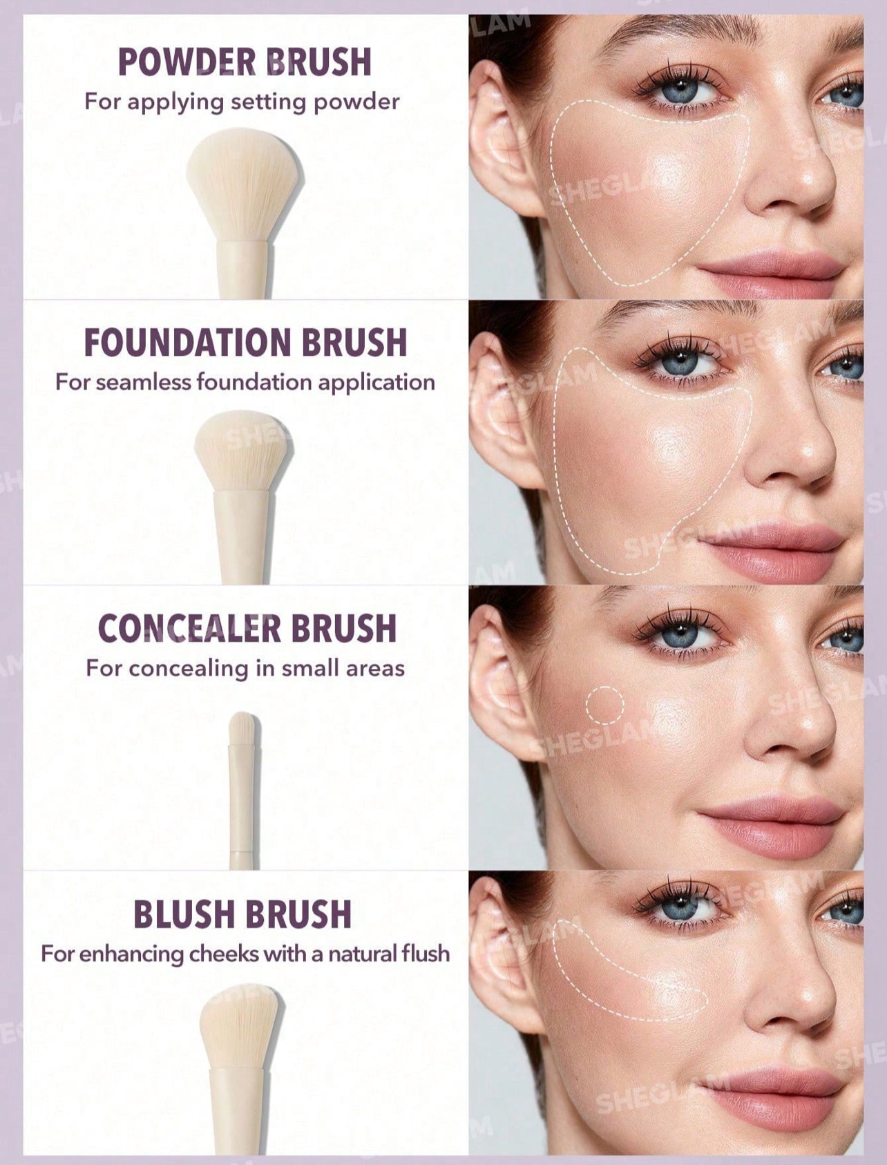 Sheglam brush set