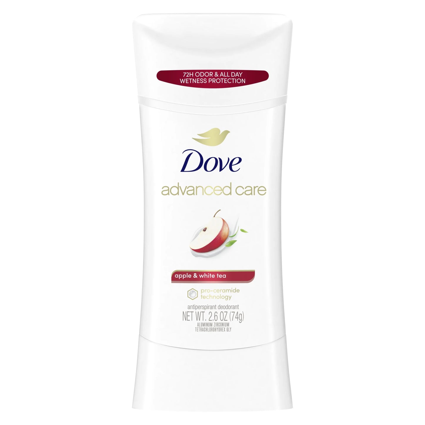 Dove advanced care apple & white tea stick (74g) 72 hours