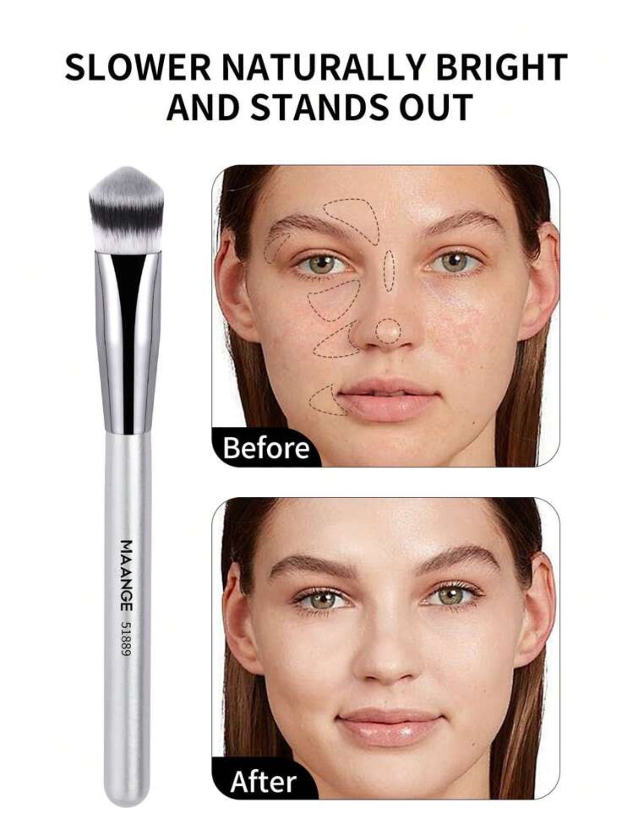 Manage triangle concealer brush