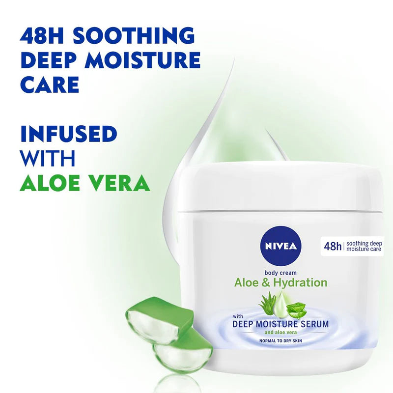 Nivea aloe & hydration deep moisture body cream 400ml