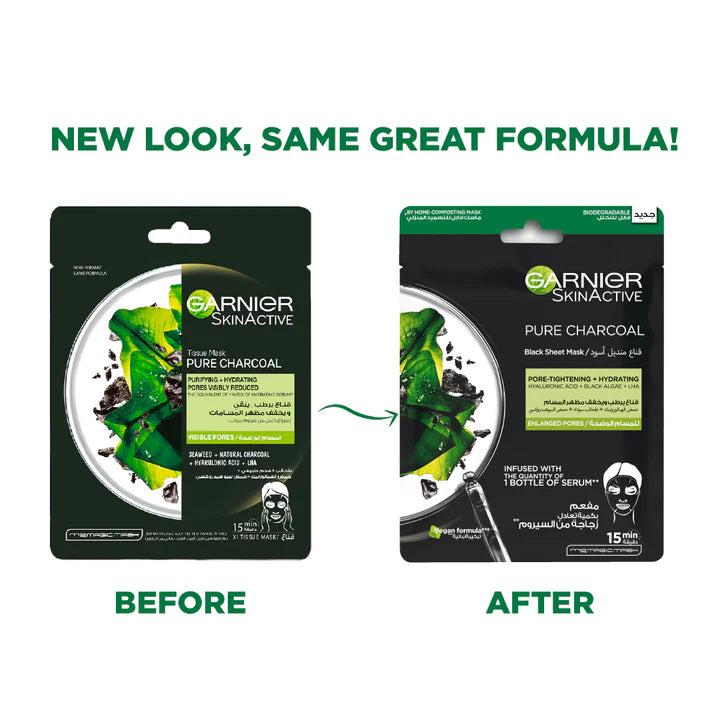 Garnier Charcoal and Algae Hydrating & Purifying Tissue Mask