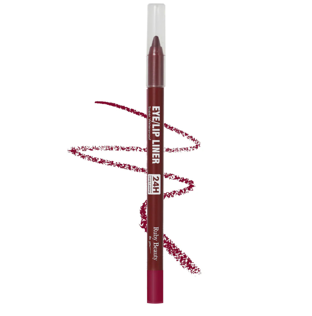 Ruby beauty eyeliner & lip linerburgundy