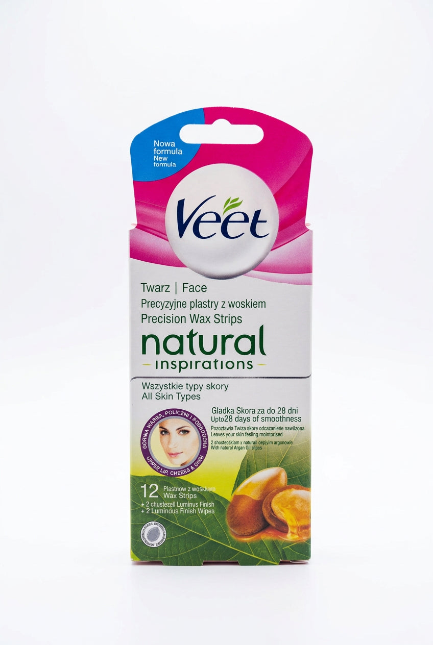 Veet wax strips upper lips cheeks & chin