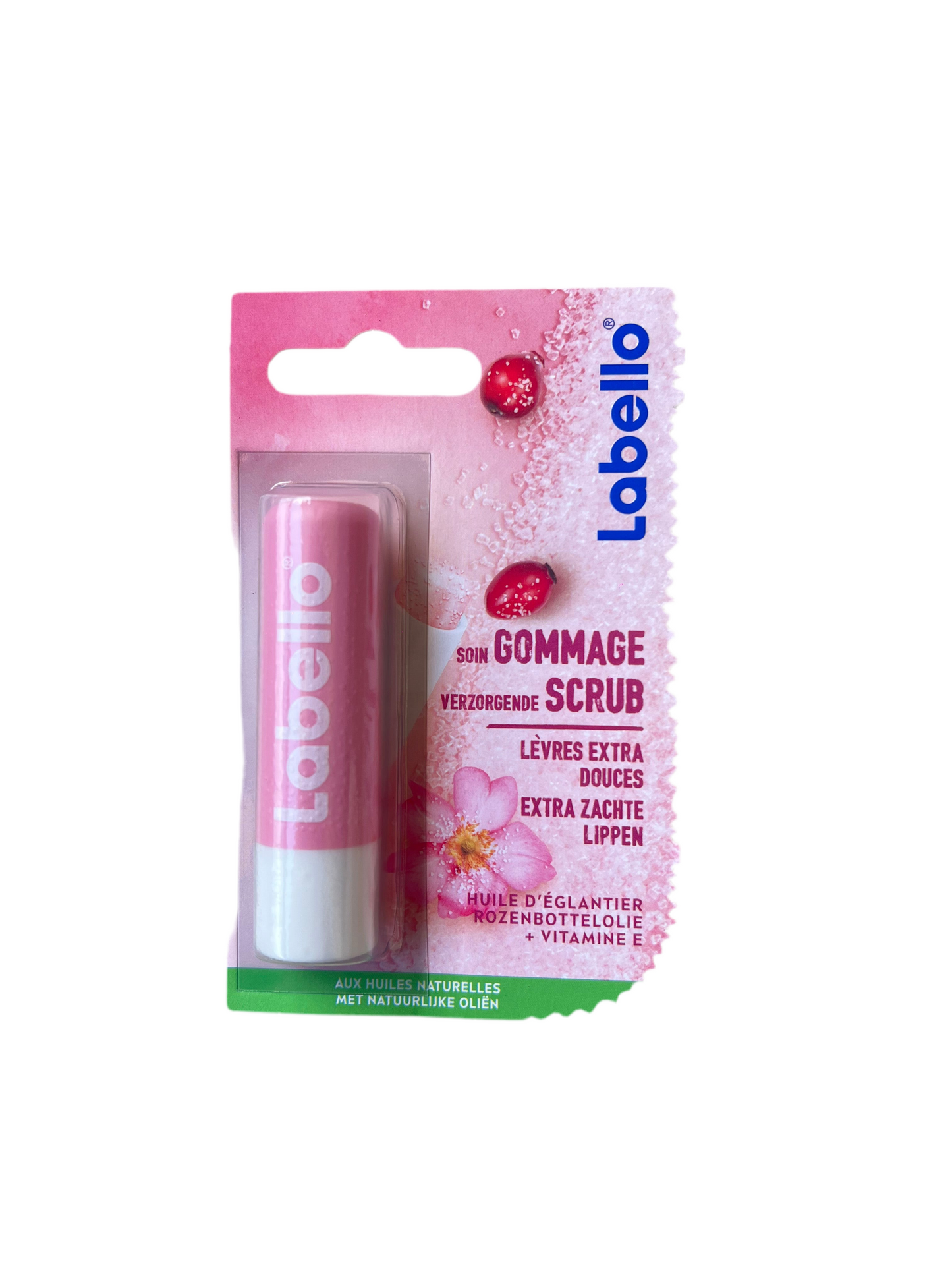 Labello rose lip scrub