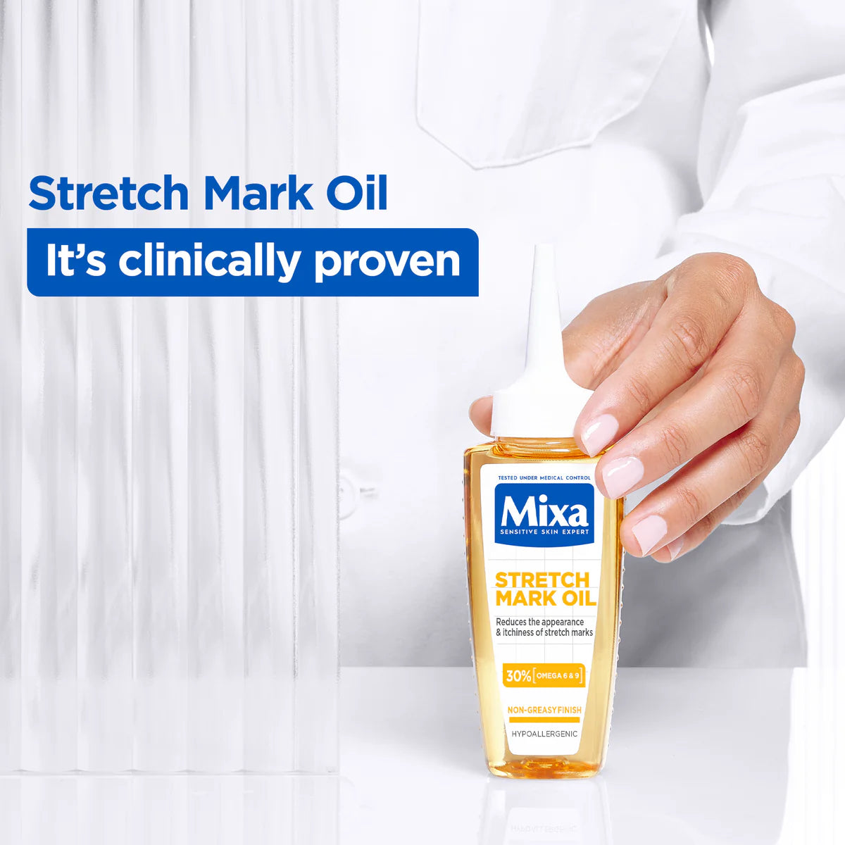Mixa Anti Stretch Mark Oil For Skin with Stretch Marks With Omega 6 & 9