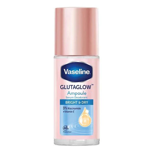 Vaseline GlutaGlow Bright & Dry Ampoule Serum Deodorant 
Effective Protection