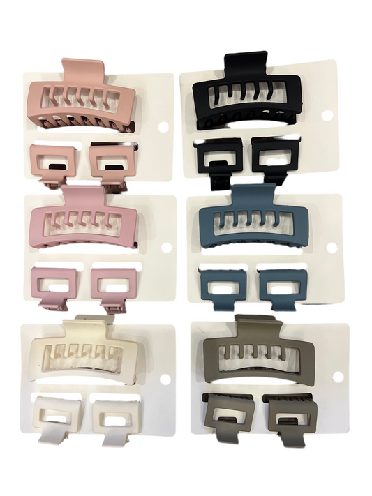 Hair clip set (1 big 2 mini)
