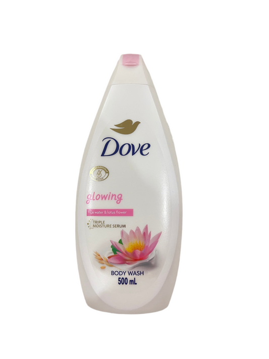 Dove glowing & lotus flower body wash