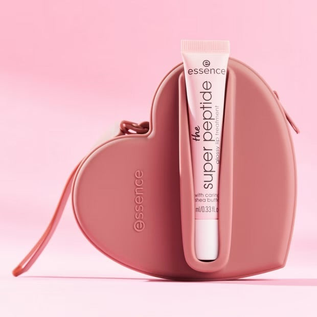 Essence the super peptide glossy lip treatment + pouch set