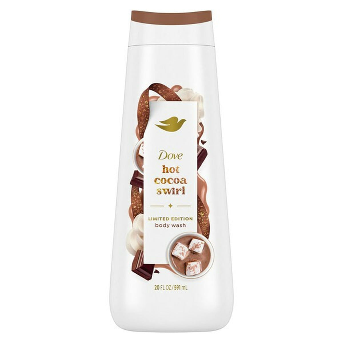 Dove nourishing body wash hot cocoa swirl limited edition 600ml
