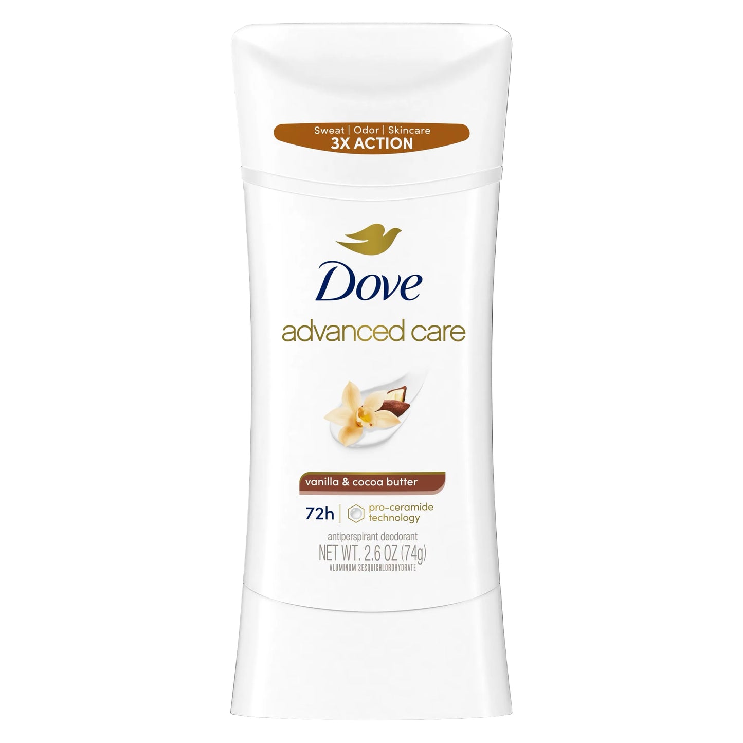 Dove vanilla & cocoa butter stick 74g