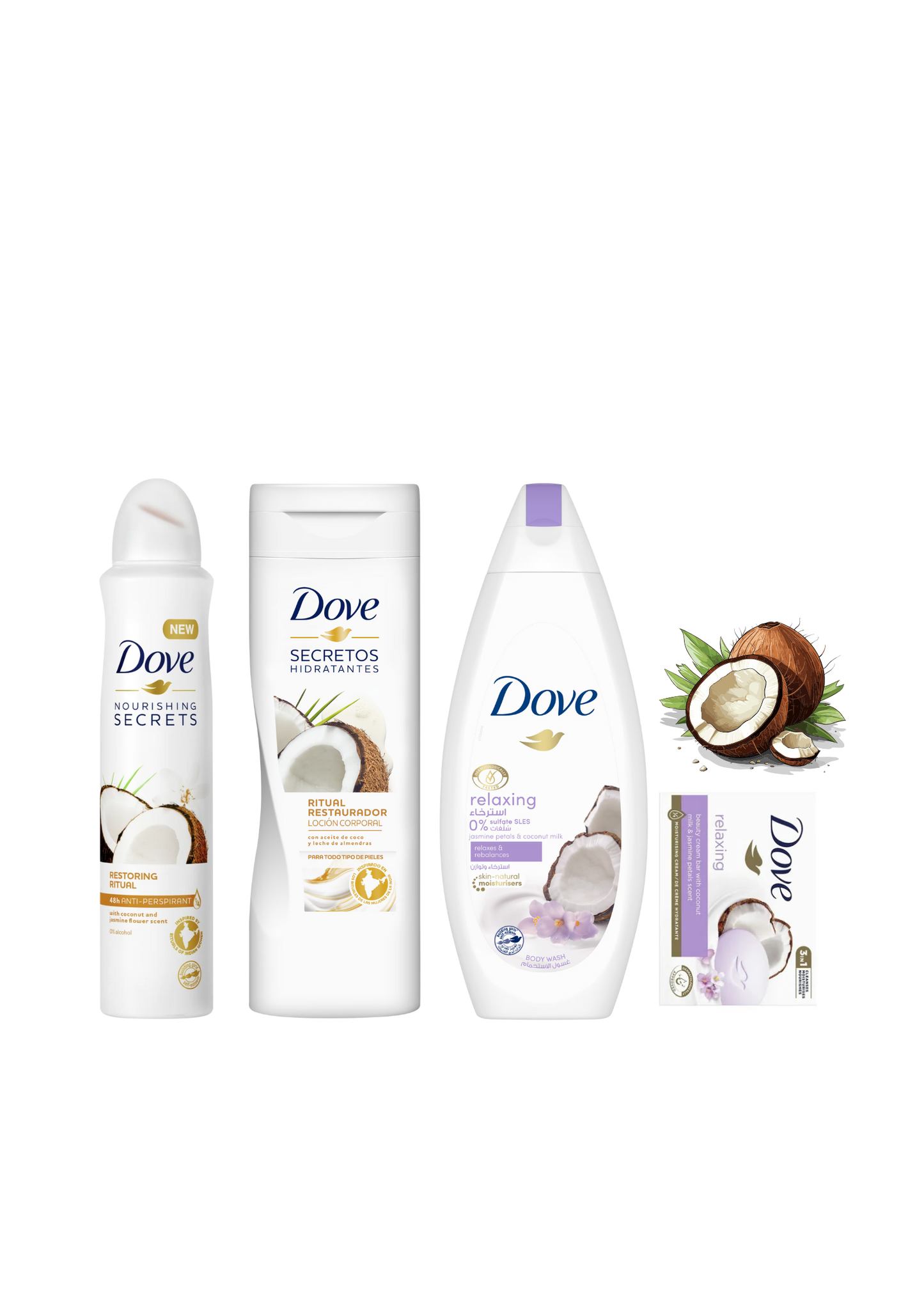 Dove coconut & jasmine set