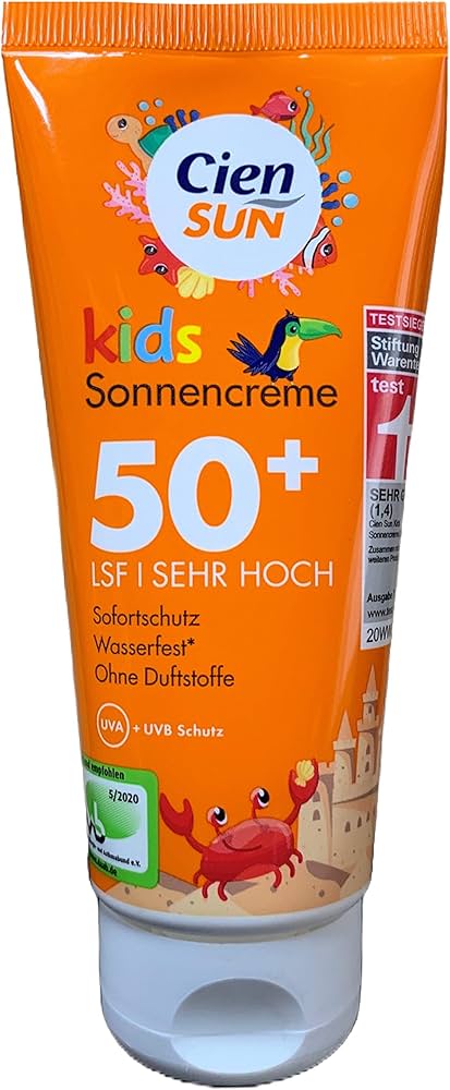 Cien kids sunscreen cream 50+