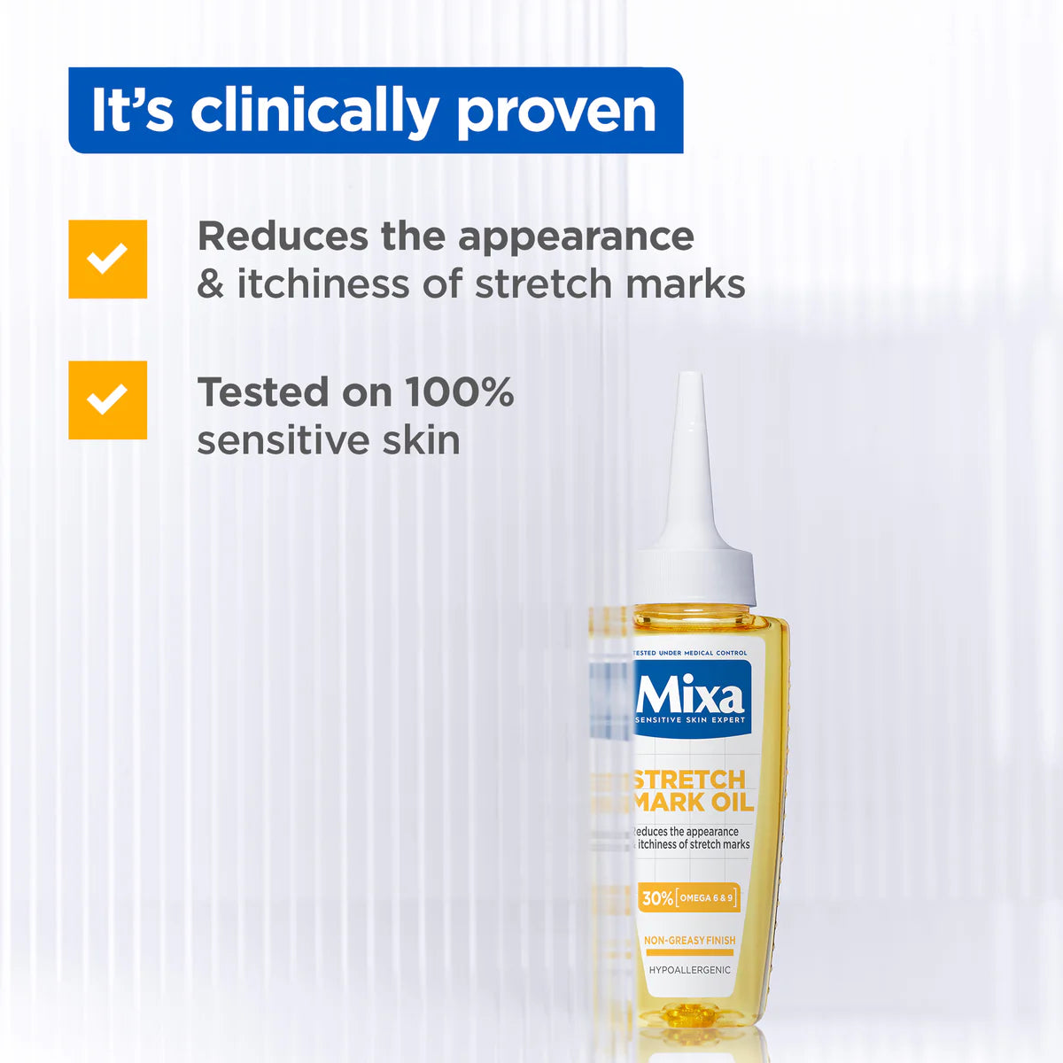 Mixa Anti Stretch Mark Oil For Skin with Stretch Marks With Omega 6 & 9