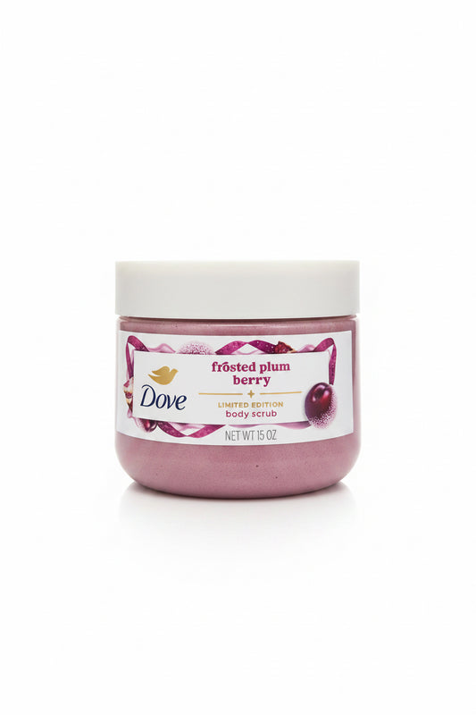 Dove frosted plum berry body scrub limited edition