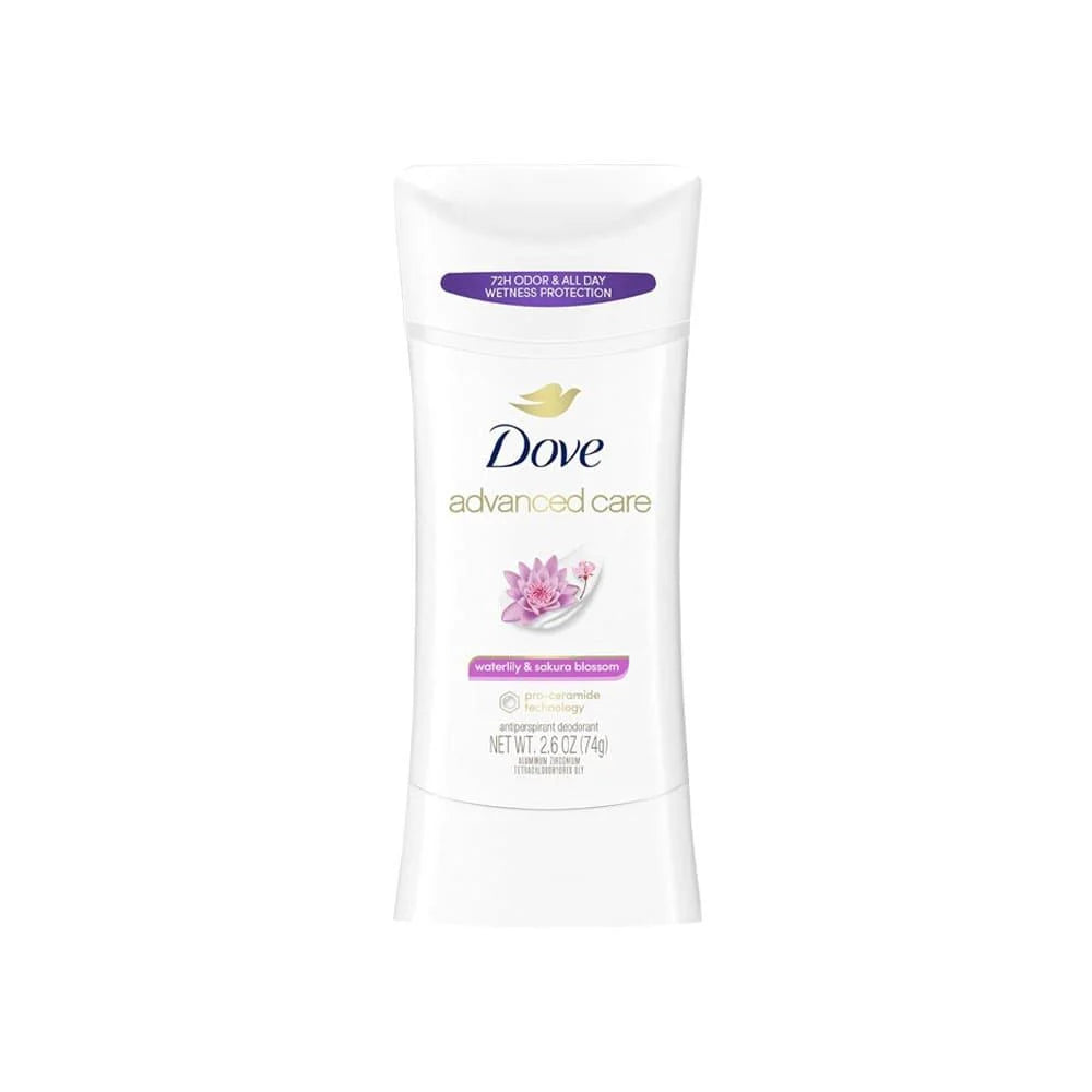 Dove Advanced Care Waterlily & Sakura Blossom Antiperspirant Stick 74g
