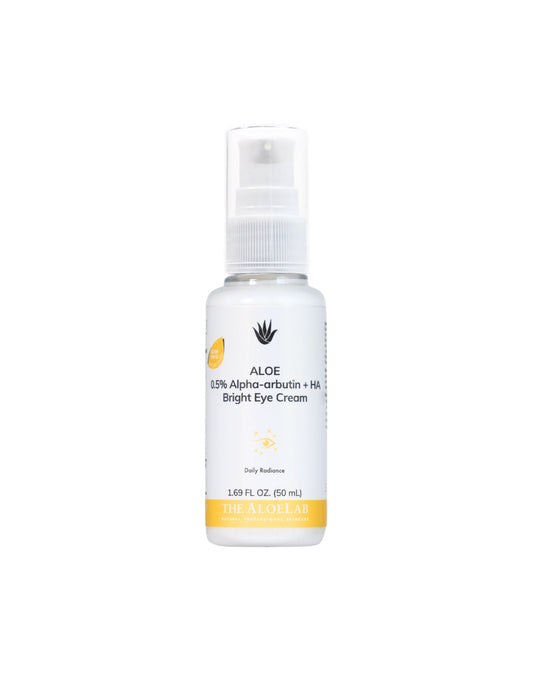 Aloe lab MOISTURIZER EYE CREAM 
0.5% ALPHA-ARBUTIN +HA BRIGHT