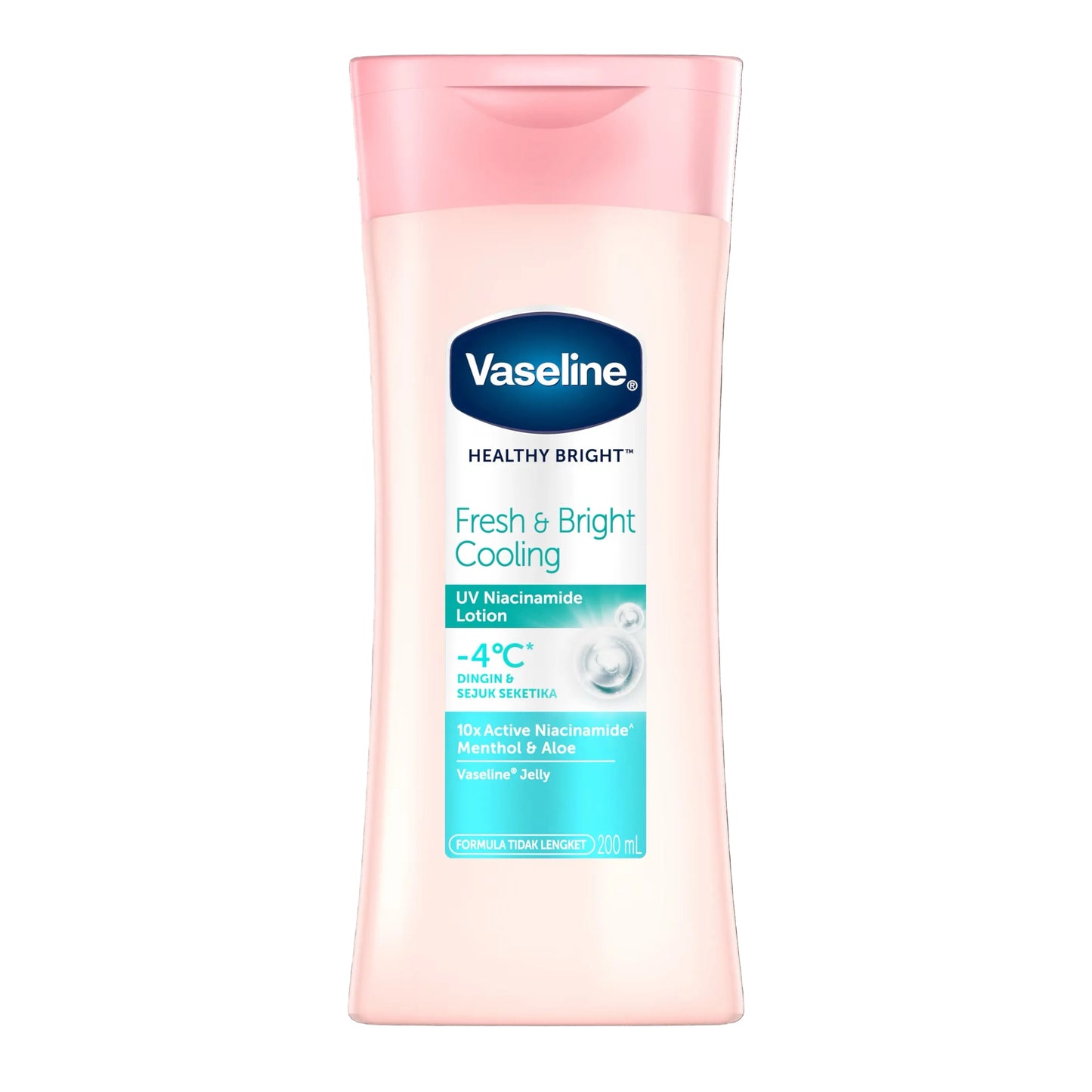Vaseline fresh & bright cooling body lotion 200ml
