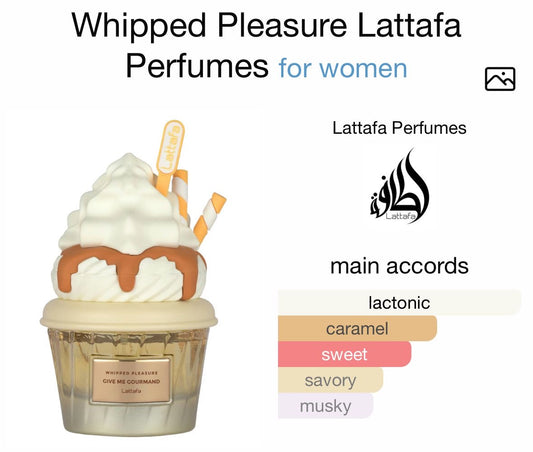 Lattafa whipped pleasure perfume