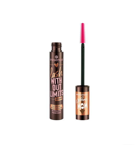 Essence LOVE IT A CHOCO' LOT! lash WITHOUT LIMITS BROWN EXTREME LENGTHENING & VOLUME MASCARA