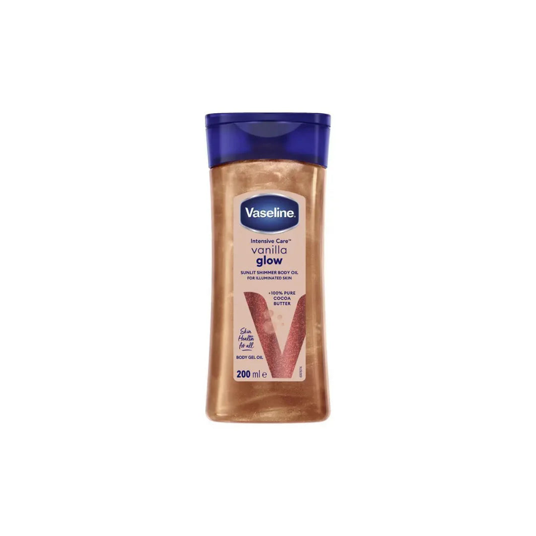 Vaseline vanilla glow sunlit shimmering body oil