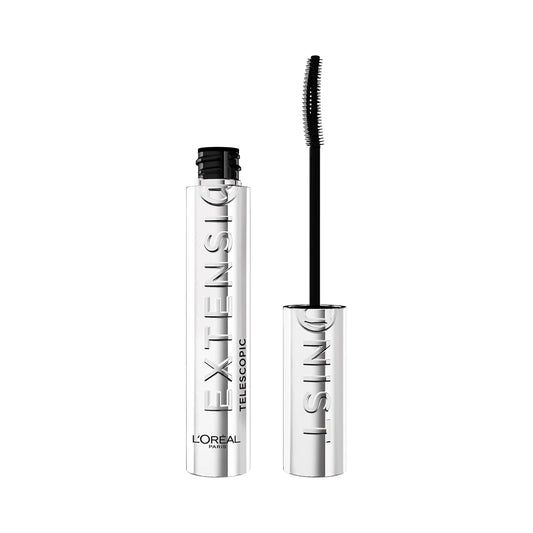 Loreal Paris Telescopic Extensionist Mascara for 24H Long-Lasting Curl, Volume, and Exceptional Lengthening Eyelashes with Eyelash-Extension Effect
