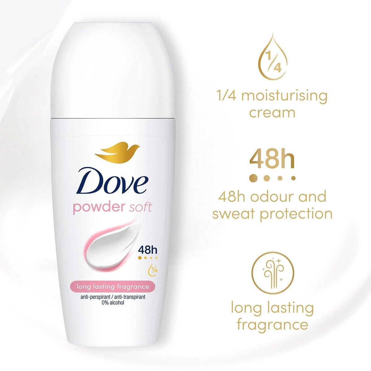 Dove powder soft roll on