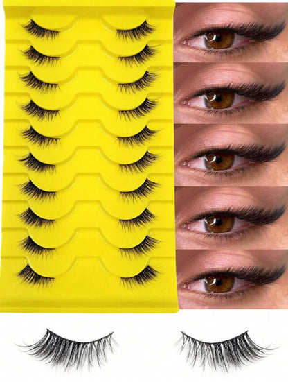 Shein half lashes 10 pairs set