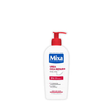 Mixa Urea Cica Repair Body Lotion - For Keratosis Pilaris, Dry, Flaky, Strawberry, Rough, & Fragile Skin & Tiny Reddish Bumps - With 5% Urea and Panthenol 400ml