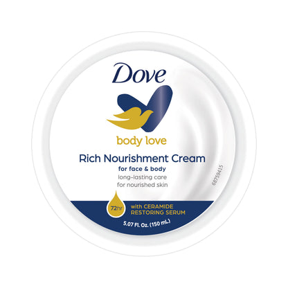 Dove rich nourishment face & body cream 250ml