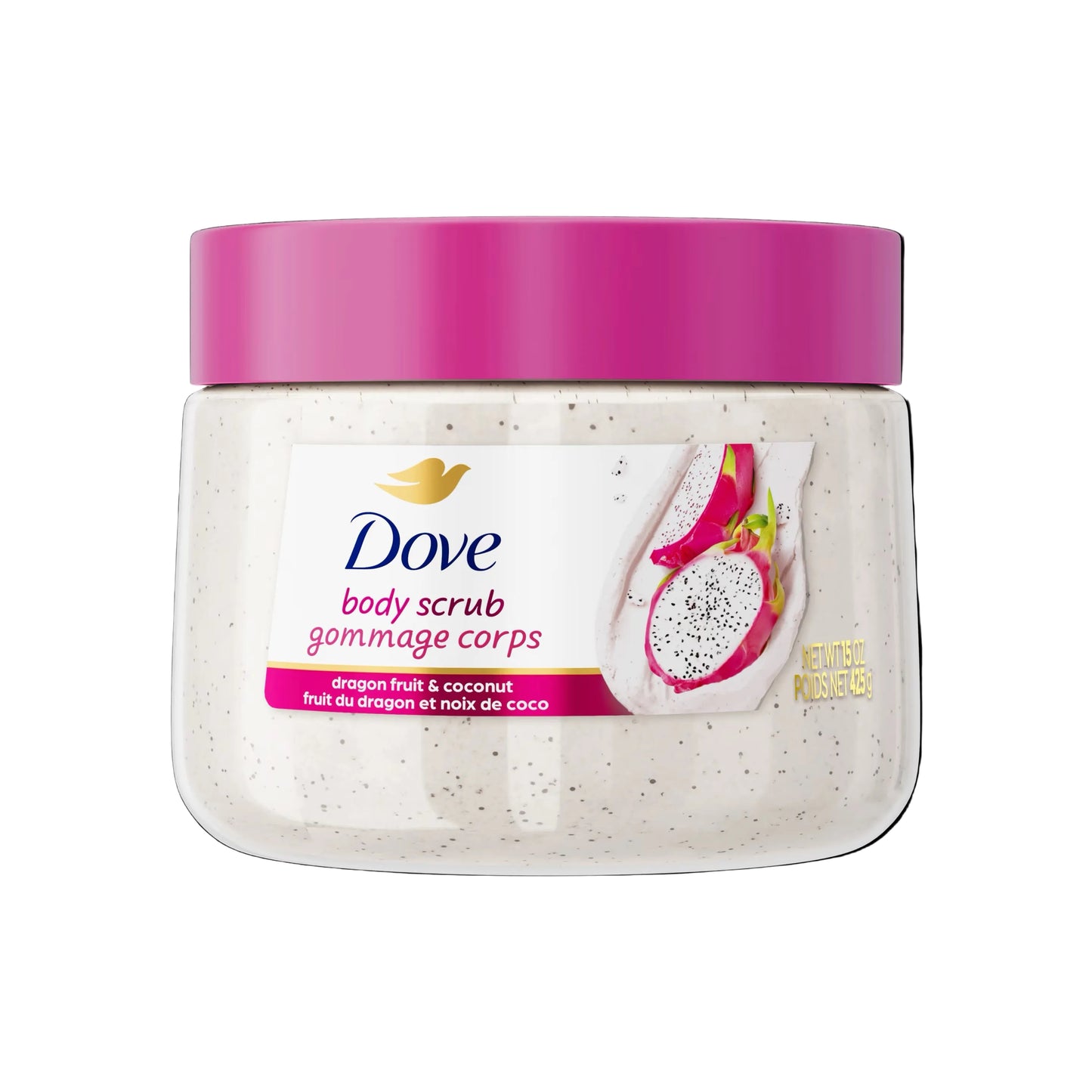 Dove dragon fruit & coconut body scrub 425g