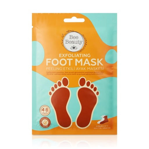 Bee beauty exfoliating foot mask