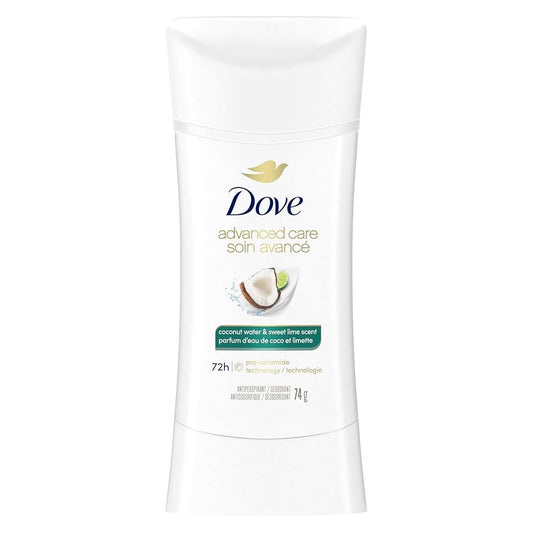 Dove advanced care coconut water & lime stick (74g) 72hours