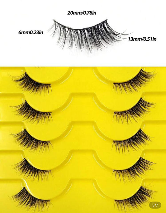 Shein half lashes 10 pairs set